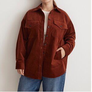 Madewell Corduroy Twill Oversized Shirt-Jacket